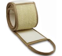 Esponja de lufa natural exfoliante para la espalda, para hombres y mujeres, esponja de luffa real con almohadilla de lufa y gancho adhesivo (31.5 pulgadas de largo y 4 pulgadas de ancho)