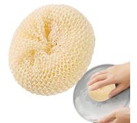 Esponja de luffa con diseño de Bola de Limpieza de Fibra Suave, Estropajo para lavavajillas, Esponja Resistente a los arañazos