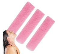 Esponja de malla africana para la ducha | Paño de malla africana para ducha, estropajo, 3 unidades de esponjas de baño para eliminar la piel muerta para hombres y mujeres