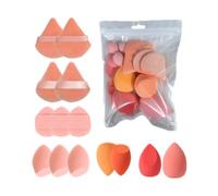 Esponja de maquillaje | Conjunto de esponja 9x9x6 cm | Esponjas de la base ergonómica para una aplicación incluso con textura y calidad duradera | Accesorios cosméticos para mujeres