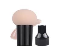 Esponja de Maquillaje de Hongo Dual Seco y Húmedo Beauty Blender，#2 | Base Polvos Borla, Suave Alta Densidad, Mango Con Tapa Protectora, 24g