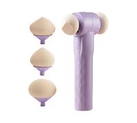 Esponja de maquillaje | Eléctrica seca y húmeda automática de baja absorción - Esponja para la aplicación de la base de maquillaje está encarnada, para niñas adultas apasionadas, familias, mamá