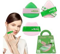 Esponja de maquillaje - Esponja de maquillaje triangular , esponjas de maquillaje de alta densidad, esponja flexible de alta densidad, licuadora de base cosmética para líquido, crema