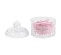 Esponja de polvo rosa reutilizable con contenedor, almohadilla de maquillaje de 3.35 pulgadas para polvo de ajuste facial y corporal, herramienta de maquillaje fácil de viajar para