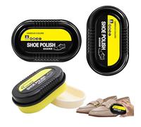 Esponja De Pulido De Zapatos - Paquete De 3 Cepillos De Esponja Para Pulir Ambos Lados Para Zapatos, Pulido Para Zapatos De Cuero | Restaurador De Color De Cuero Multiusos Para Hogar