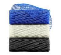 Esponja de red africana auténtica: 3 piezas, altamente elástica, exfoliante corporal, depurador para ducha | Esponja de baño exfoliante, para mujeres y hombres, piel más suave, uso diario