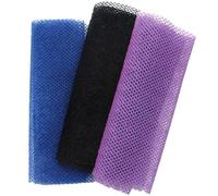 Esponja de red africana, paquete de 3, 31, 5 x 11, 8 paño de malla exfoliante largo que ahorra mano de obra, esponja de baño plegable portátil para hombres y mujeres