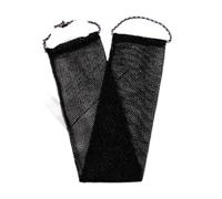 Esponja De Red Esponja de baño de red, esponja de ducha exfoliante for espalda, toalla de espuma for limpieza profunda y exfoliación corporal(1 piece black)