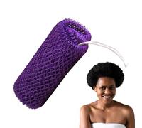 Esponja De Red,Exfoliador Masajeador Para Espalda - Esponja de Baño Portátil y Suave para Cuidado Diario, Viaje y Exfoliación de Brazos, Cuello, Pies y Espalda