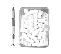 Esponja de uñas, esponja de esmalte de uñas, 100 piezas de espuma con bolígrafo para diseño de uñas, herramienta de manicura de color, práctica y portátil para Am