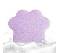 Esponja desagüe de maquillaje, esponja de limpieza facial - Forma de la pata de gato Sponge de exfoliante de piel agrandada,Toallas de eliminación cosmética manual de fregado agrandado para viajar par