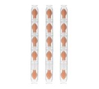 Esponja desmontable de 5 secciones para sombra de ojos, aplicador de esponja para limpieza sin esfuerzo, compacto, viaje, 3 juegos de brochas retráctiles portátiles