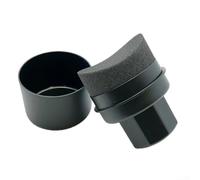 Esponja enceradora de neumáticos de coche y cepillo de detalles para vestir y limpiar neumáticos, diseño ergonómico para mayor comodidad (flexión negra)