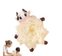 Esponja Exfoliante Corporal Para Niños | Exfoliador De Espalda Con Malla Animal Para Ducha,Esponja De Baño De Dibujos Animados - Para La Limpieza Diaria La Higiene Personal Y El Juego En El Baño