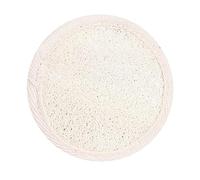 Esponja exfoliante de luffa 100 % natural para baño, spa, ducha, exfoliante corporal para piel suave, guante exfoliante para hombres y mujeres, 8 cm, color blanco