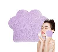 Esponja exfoliante facial | Toallitas secas desmaquillantes de pata de gato | Almohadillas de limpieza tipo guante para suciedad y grasa