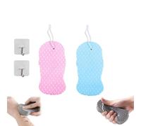 Esponja exfoliante mágica supersuave para el baño, esponja exfoliante suave 3D para el baño, reutilizable, exfoliante, esponja para eliminar la piel muerta para el baño y la ducha (F#)