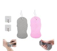 Esponja exfoliante mágica supersuave para el baño, esponja exfoliante suave 3D para el baño, reutilizable, exfoliante, esponja para eliminar la piel muerta para el baño y la ducha (B#)