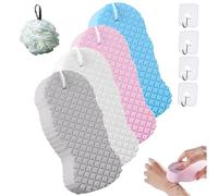 Esponja exfoliante mágica supersuave para el baño, exfoliante corporal 3D supersuave, esponjas suaves para el baño, reutilizables para la piel del rostro y el cuerpo (N#)