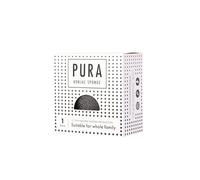Esponja facial limpiadora PURA Konjac SISTER YOUNG 100% natural de planta de konjac: exfoliación suave e hidratación para pieles sensibles. Vegana y biodegradable (negro)