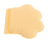Esponja Facial Reutilizable Pata de Gato, Guante Flexible Amarillo | Limpieza Profunda y Exfoliación Delicada, Poliuretano, para Lavado y Retirada de Maquillaje, Piel Sensible