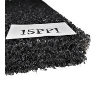 Esponja filtrante para acuarios, Practical Fliter Cotton Sponge Aquarium Filter Fish Tank Pond Black Foam Sponge Tank(15ppi,50cmx25cmx3cm)