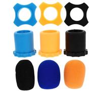 Esponja Gruesa Cubierta Protectora para Micrófono, Antideslizante | Reduce Ruido de Viento y Bloquea Saliva, Efecto Protector, Adaptable Mayoría de Micrófonos Color Aleatorio