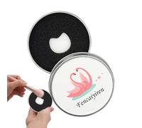 Esponja limpiadora de eliminación de color, sombra de ojos y removedor de color de rubor, limpiador de brochas de maquillaje portátil para un uso rápido, elimina el tiempo de secado, 7,8 x 2 cm y 8 x