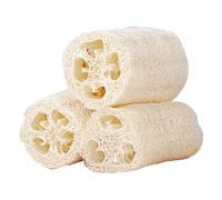 Esponja Lufa Natural Orgánica,Esponja Lufa Natural Exfoliante Para Cuerpo,100% Todo Natural Luffa Limpieza Para El Cuidado Profundo Piel Baño Ducha Hombres Mujeres (Color : White, Size : 10cm)