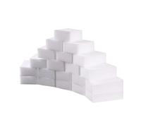 Esponja Mágica de Melamina, Limpiador Multiusos, Fibra de Lignocelulosa, Blanco, 10x6x2cm, 100 Unidades