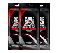 Esponja mágica para Limpiar la película de Aceite en los Cristales del Coche - Esponja para Limpiar la película de Aceite del Coche, Revestimiento hidrofóbico antivaho para Cristales. (3Piezas)