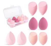 Esponja Maquillaje, 8 Piezas Esponjas Desmaquillantes, Húmedo y Seco, 4 Colores Beauty Blender, Esponjas de Maquillaje Para Base de Maquillaje, para la Mayoría de Cosméticos