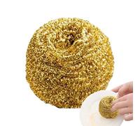 Esponja metálica recurrente - Bola de recuración de cobre para ollas y estufas, herramienta de limpieza de cocina para ollas de manchas de grasa horno de barbacoa parrilla