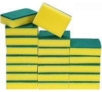 20pcs Estropajo Mágicas de Limpieza Esponja Multiusos Exfoliante Esponja Manchas Quitar Limpieza Scrubber Cepillo para Lavar Platos de Doble Cara para Garaje Cocina Baño