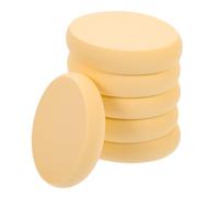 Esponja Ovalada de Poliuretano Hidrofílico 6 Piezas para Maquillaje | Acabado Liso, Aplicación Rápida, Uso en Kit Profesional Llevar, Color Amarillo, 0,12 Oz