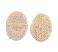 Esponja Ovalada Sisal 2 Exfoliante de Piezas Baño y Ducha | Natural, Beige, Secado Rápido, Limpieza Profunda, Elimina Piel Muerta, para Hombres y Mujeres