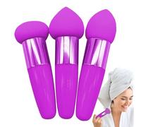 Esponja para base de maquillaje - Sl legant Belleza Batidora de alta densidad ligera 3 piezas con asas, juego de esponjas de maquillaje | Multipurpose Outdoor Indoor Utility durable portable