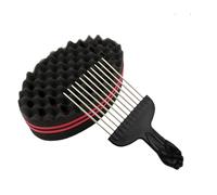 Esponja para Cabello, Cepillo para Rastas, Peine Formador De Ondas Para Mantenimiento De Rastas, Estilos De Peluquería, Salón De Barbería Y Uso Doméstico