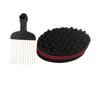 Esponja para Cabello,Esponja Para Cabello Masculino - Peine Definidor de Ondulaciones y Rastas para Salón, Uso Doméstico, Barbería y Viaje