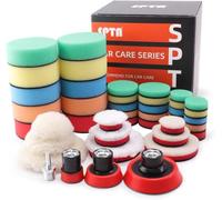 Esponja Pulir para Coche, Esponja pulir Coche, 9X Lana para Pulir 30x 30mm/50mm/80mm Kit de Esponja de Pulido Esponjas de Pulido Esponjas de Cera para Pulidora Coche, Máquina Pulidora -POSWMIX36