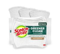Esponja para fregar Scotch-Brite Greener Clean sin rayones Esponja para lavar platos Limpieza de cocina Rendimiento superior y fabricada con mate