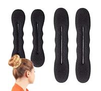 Esponja para hacer moños de pelo, esponja de espuma portátil para citas, viajes, bailes, bodas