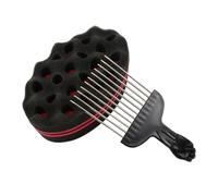 Esponja Para Twist Capilar - Cepillo Afro | Peine Formador De Ondas Para Mantenimiento De Rastas, Estilos De Peluquería, Salón De Barbería Y Uso Doméstico