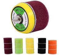 Esponja pulidora adaptador taladro adaptador, 16 piezas pulido pulido disco pulido empuñadura placa de apoyo M6, de almohadilla para lijadora de aire Auto pulidora Thread-M6X1