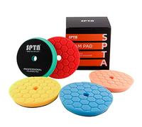 Esponja Pulir para Coche,Esponja,5Pcs 125mm Hex Logic Kit de Esponja de Pulido Kit pulir Coche Esponjas de Pulido Esponjas de Cera para Pulidora Coche,Máquina Pulidora