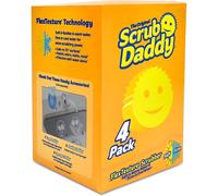 Esponja Scrub Daddy original: fregador sin rayones para platos y el hogar. Resistente a olores. Suave en agua tibia. Firme en agua fr a. Limpieza
