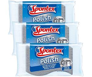 Esponja Spontex 19321001 limpiadora (de acero inoxidable, pack con 3 unidades)