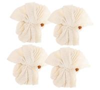 Esponja Vegetal de Ducha Infantil de Lino 4 Piezas Beige
