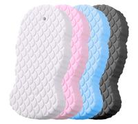 esponjadeDucha Para Cuerpo - esponjadeBaño Corporal, Limpiador De Fregado De 4 Piezas | Exfoliante De Baño Depurador Para Amigos Adults Mujeres Niñas Hombres Niños Familia Esposa Hija Diaria Ducha