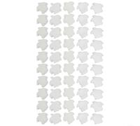 Esponjas absorbentes de aceite de tortuga, 50 piezas para piscinas, spas, baños de chorro, filtros de espuma blanca flotantes para reducir las líneas de suciedad y prolongar la vida útil del filtro